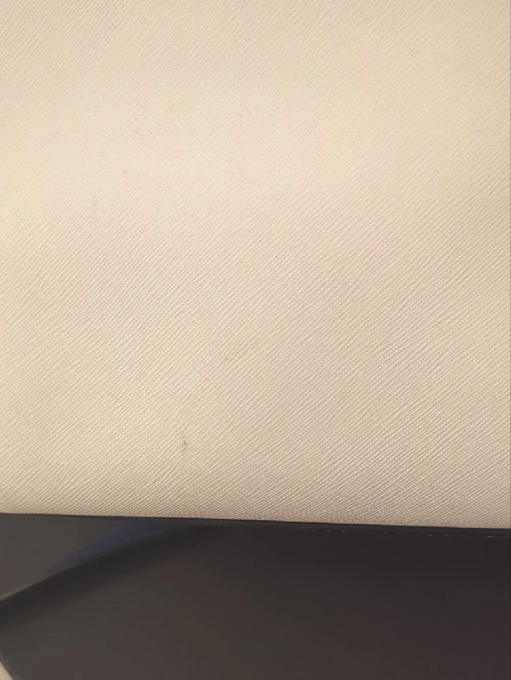 kate spade Tri-Tone Cream and Navy Satchel with Blue Accents